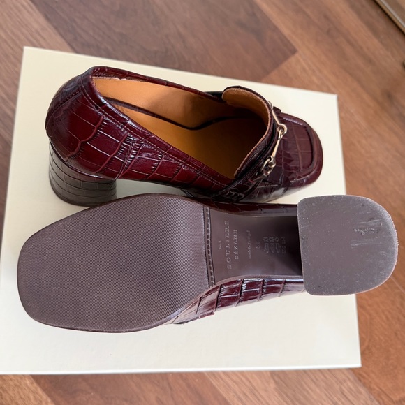 Sezane Julianne Loafers Brown Croco - Size 7 (38) - Picture 6 of 9